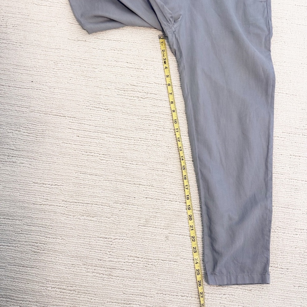 OUTERKNOWN S.E.A. Women’s S Dark Grey Utility Jumpsuit Short Sleeve Linen Blend - Picture 12 of 16